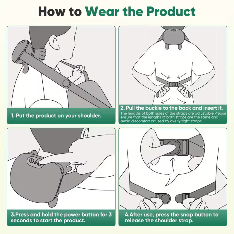 USB Cordless Electric Massager with 6D Hand Simulation